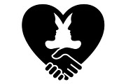 Couple Love Heart Silhouette, an Object Graphic by Gfx_Store (Thumbnail 2 of 16)