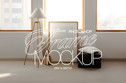 DIN A Frame Mockup in Loft