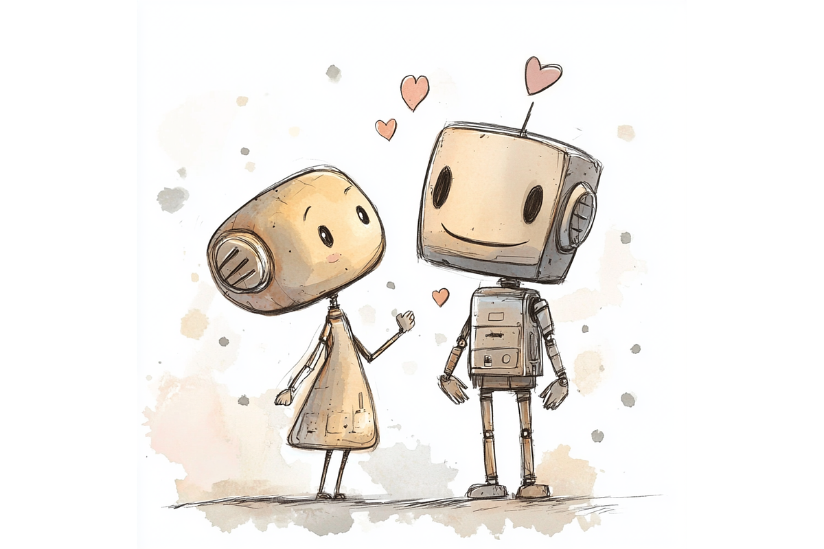 Prompt Robo Love Clipart, a Decorative Illustration by Creative design (Photo 3 of 7)