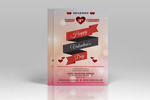 Valentine’s Day Party Flyer, an Invitation Template by Template Shop