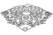 Black Floral Mandala Vector Bundle, a Decorative Illustration by Designer_Momina (Thumbnail 16 of 21)