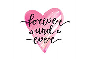 Forever and ever. Vector lettering., an Object Graphic by redcollegiya design (Thumbnail 1 of 4)