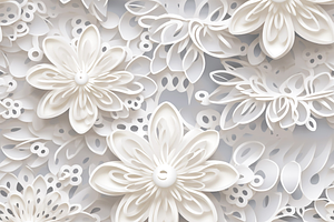 10 3d Lace Flora Seamless Pattern 4k