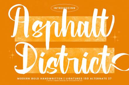 Asphalt District Modern Handwritten