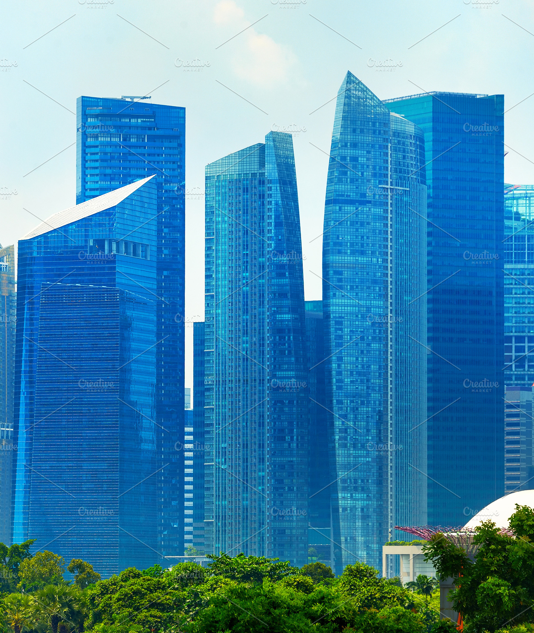 Skyscrapers in singapore downtown containing singapore, skyscraper, and city, an Architecture Photo by joyt