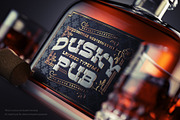 Dusky Pub - Font, Mockup, Label!, a Slab Serif Font by Gleb Guralnyk (Thumbnail 5 of 7)