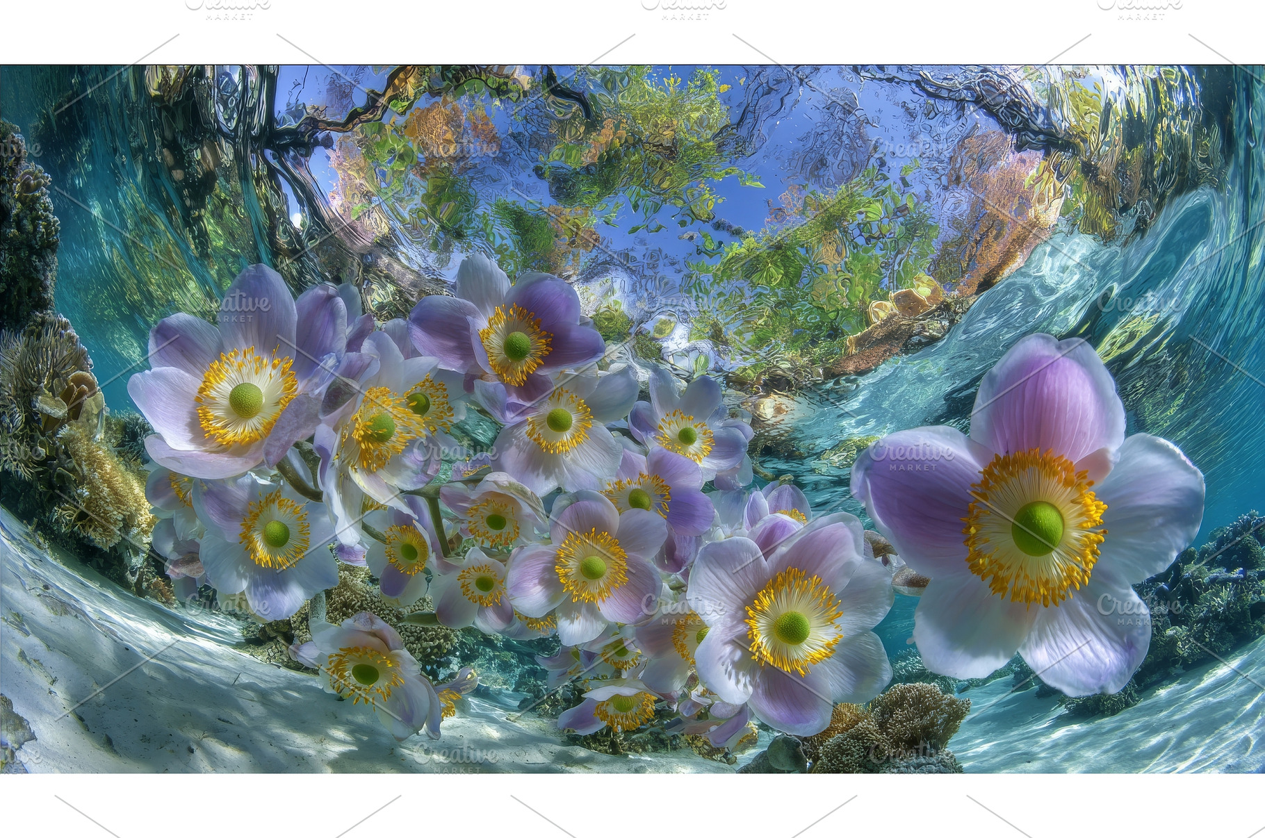 A thriving underwater coral reef, an Animal Photo by ZinetroN
