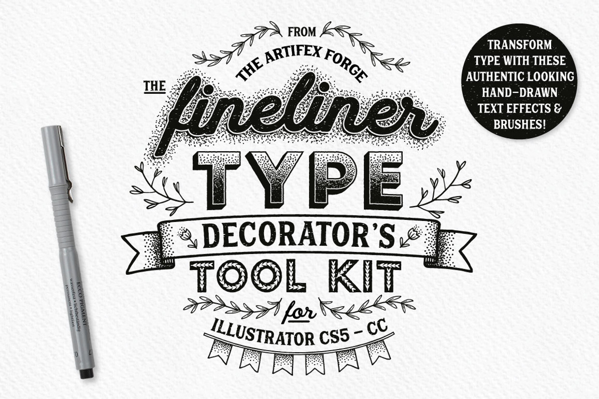 Fineliner Type Decorator's Tool Kit