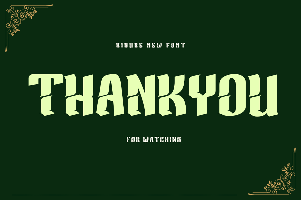 KINURE Blackletter Font, a Blackletter Font by twinstd (Photo 13 of 13)