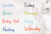 Satisfy | Handwritten Font, a Script Font by Yuby Creative (Thumbnail 5 of 5)