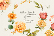 Watercolor Yellow Peach Flowers, a Decorative Illustration by Damian Roh (Thumbnail 16 of 16)