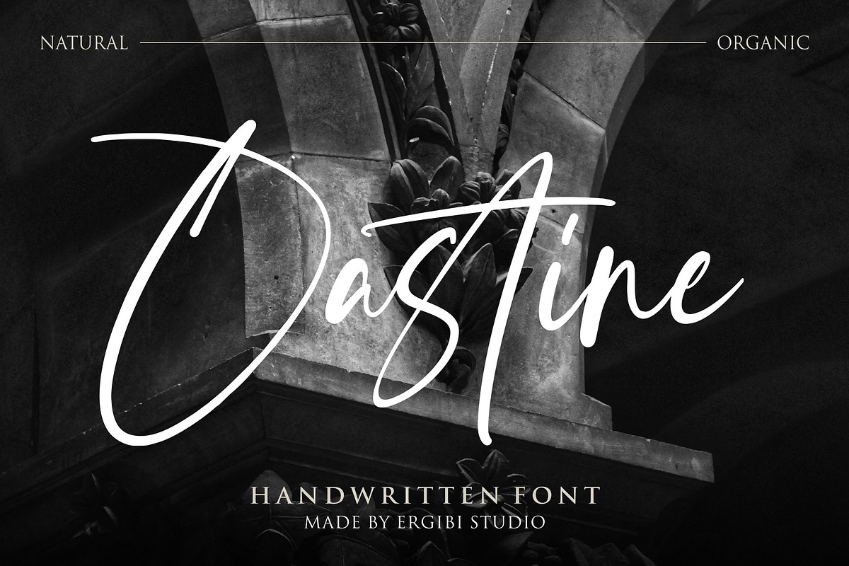 Oastine - Handwritten Font, a Handwritten Font by ErgibiStudio (Photo 1 of 9)