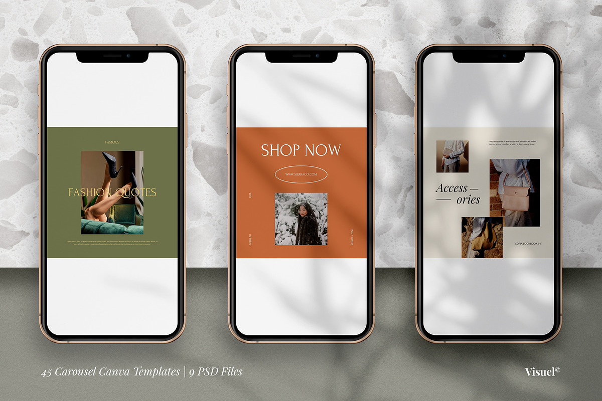 Sofia Carousel Template | CANVA, a Social Media Template by Visuel Colonie® (Photo 2 of 14)