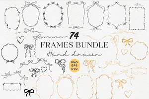 Whimsical Hand Drawn Frames Bundle