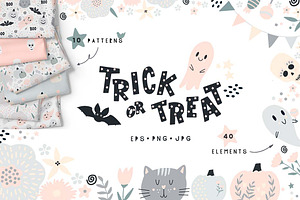 Halloween clipart, graphic, patterns