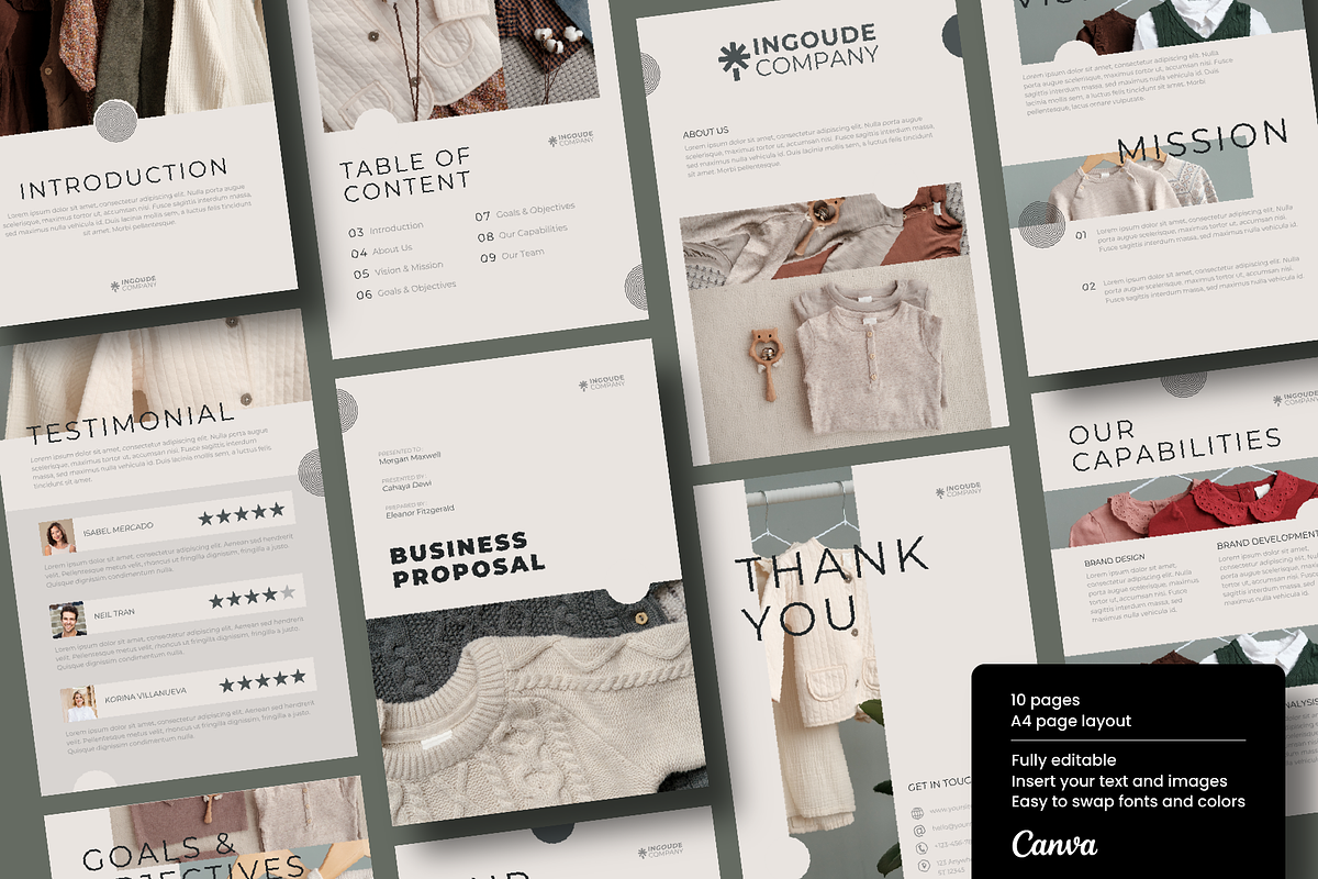 Fashion Business Proposal Template, a Marketing Template by ArbaStudio (Photo 1 of 4)