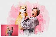 Watercolor Splash Photo Effect PSD, an Action Add-On by liptouse (Thumbnail 2 of 10)