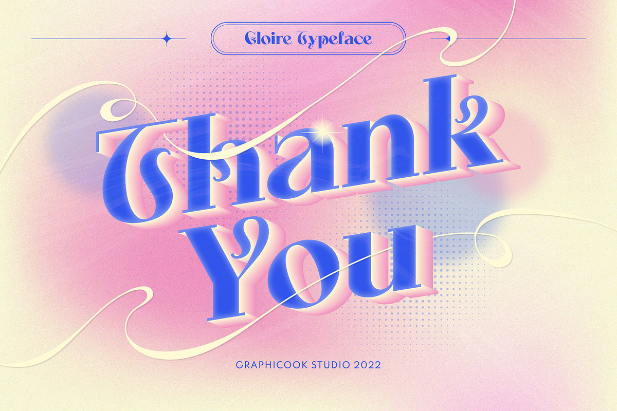 Gloire Display Typeface, a Font by graphicook (Photo 10 of 10)