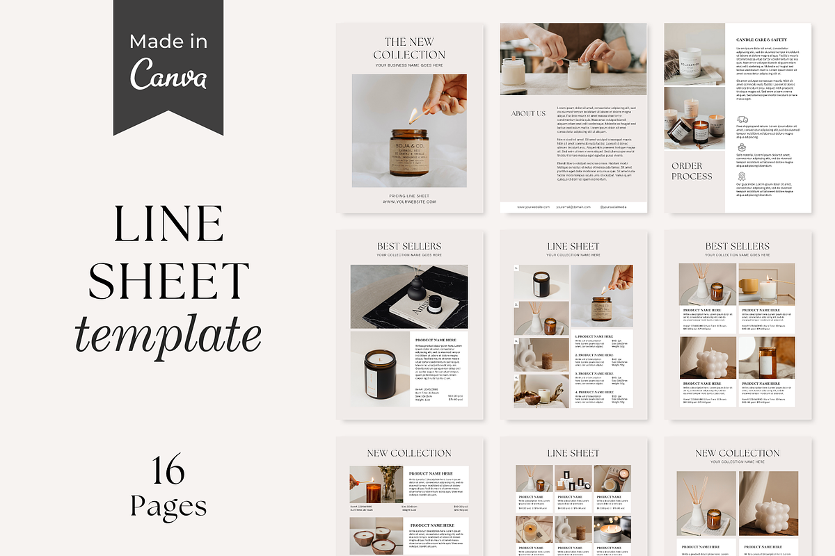 Line Sheet for Wholesale, a Magazine Template by ShopRShop