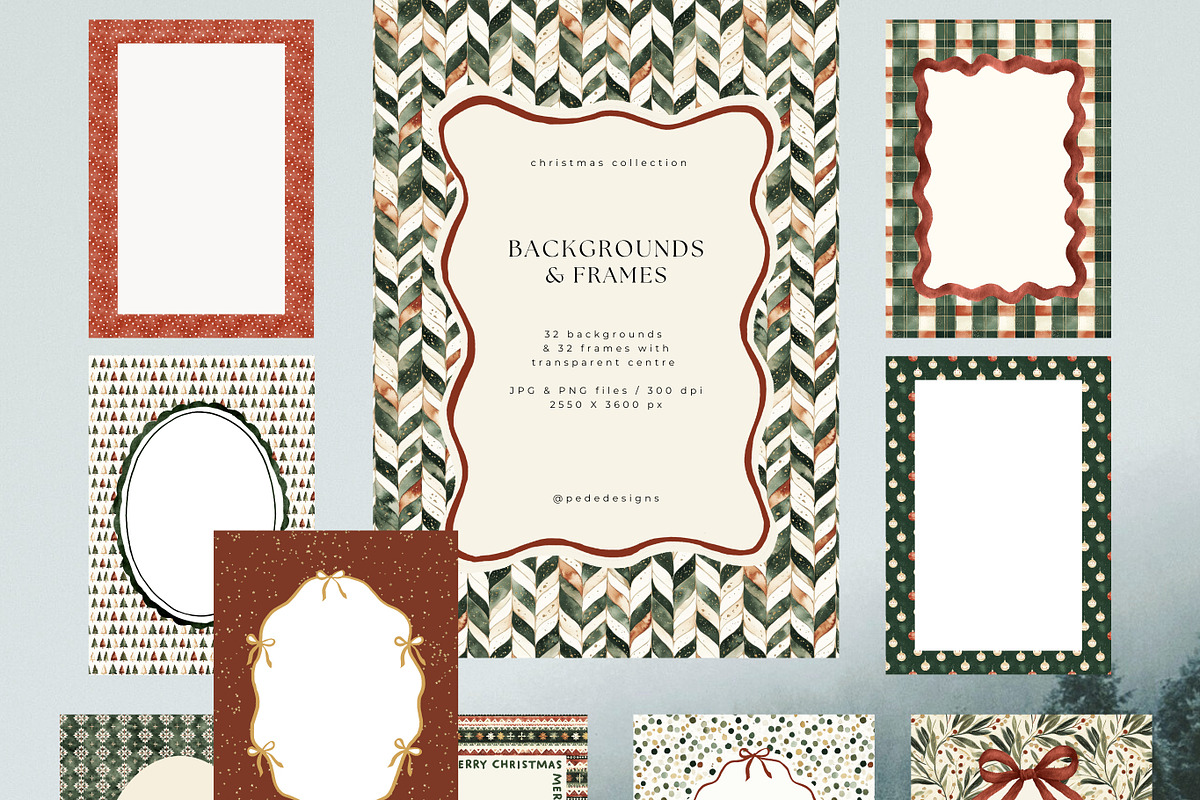 Festive Design Kit, a Seasonal Illustration by PeDe Designs (Photo 7 of 17)