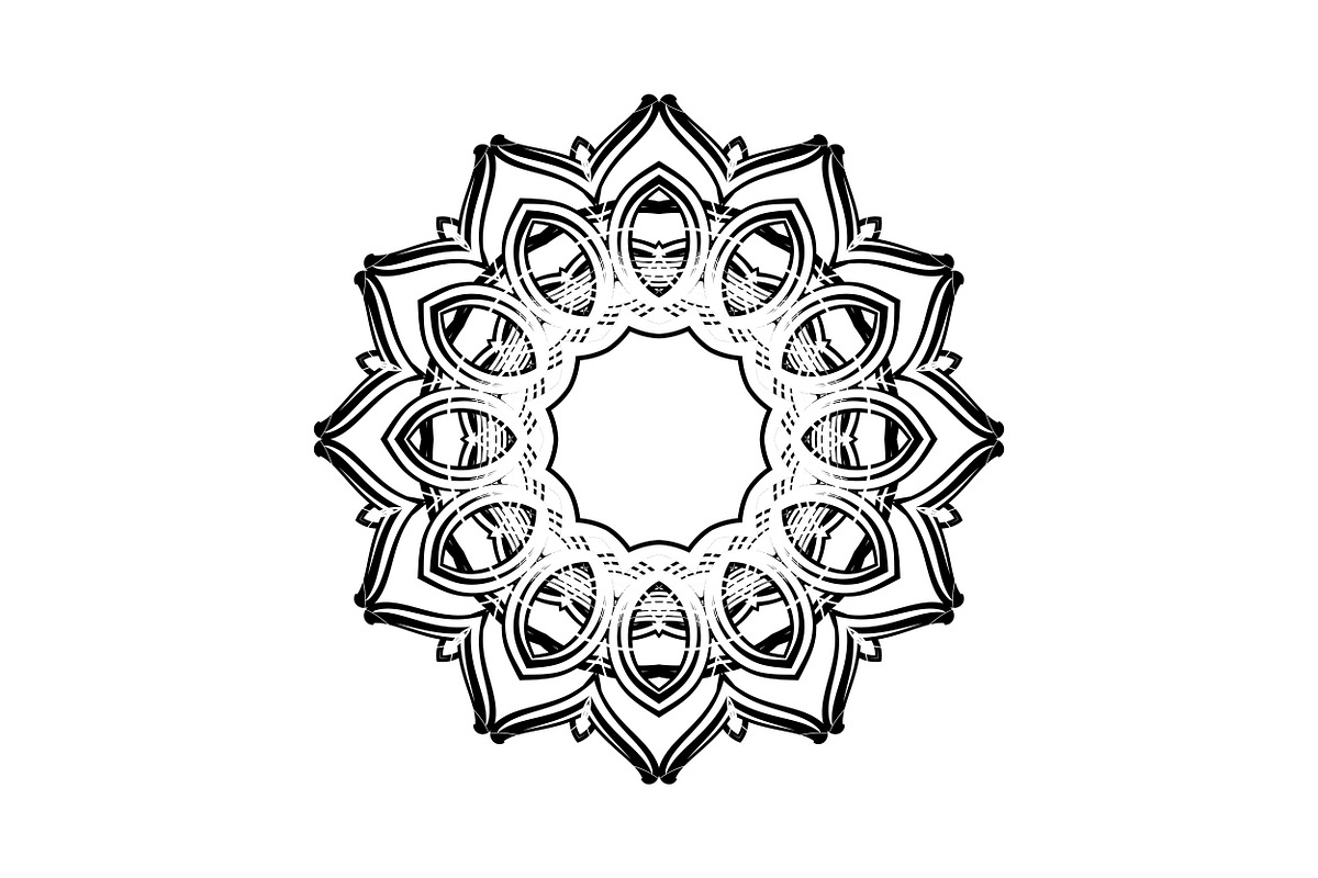 Elegant Mandala Line Art Collection, a Decorative Illustration by NJ Himel (Photo 84 of 101)