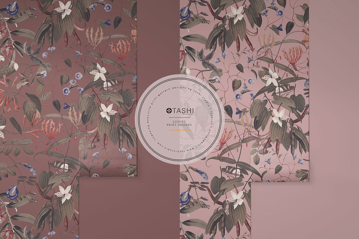 Botanique Luxe Pattern Designs, a Pattern Graphic by TSTUDIO (Photo 4 of 12)