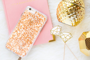 Styled stock photo | gold pineapple containing styled stock photo, styled