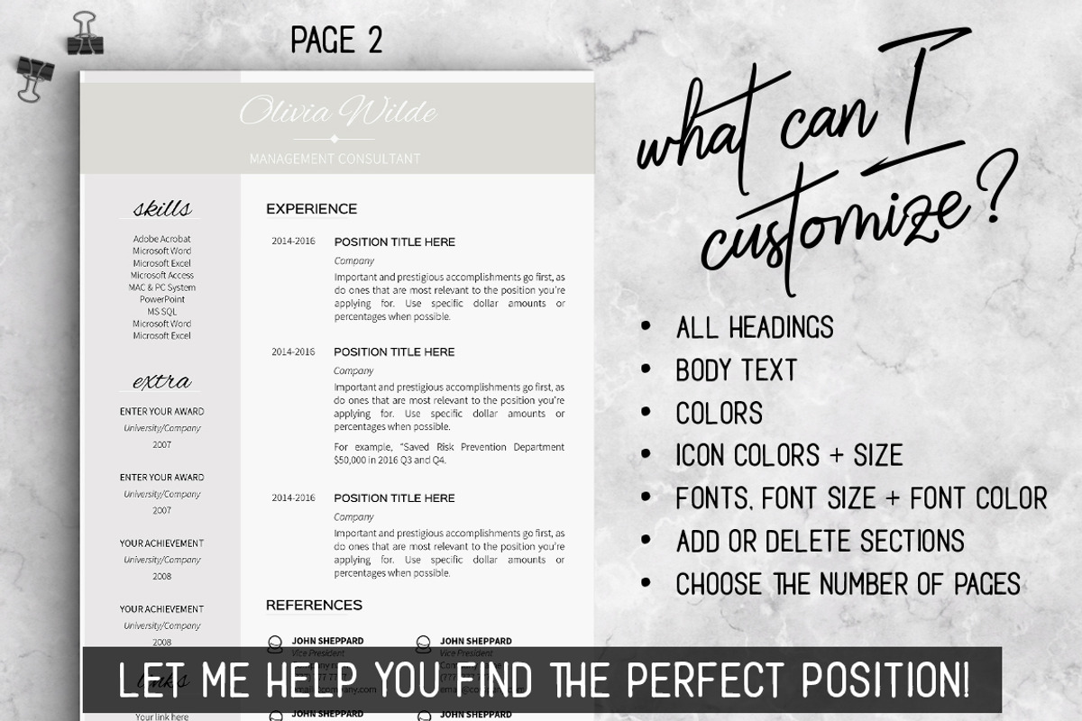 Resume Template for Word, a Resume Template by LevelUpResume (Photo 5 of 5)