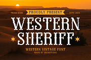Western Sheriff - Cowboy Font, a Serif Font by Sronstudio (Thumbnail 1 of 12)