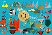Swimsuits & Sea Creatures, an Illustration by Katrina Junio (Thumbnail 3 of 7)