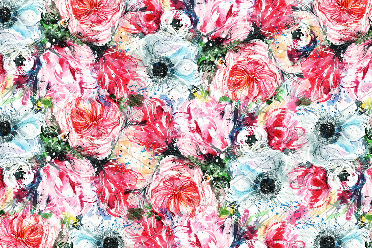 tulips and poppies, a Texture Illustration by coconut_forest (Photo 3 of 3)