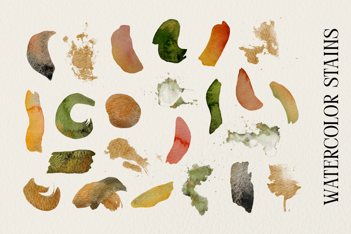 Watercolor Spots Brand Kit, an Object Graphic by Kate Creative Studio (Photo 2 of 11)