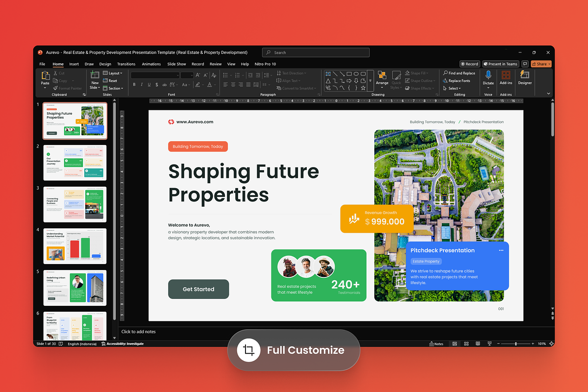 Real Estate & Property Development, a Presentation Template by SLAB! Design (Photo 3 of 6)