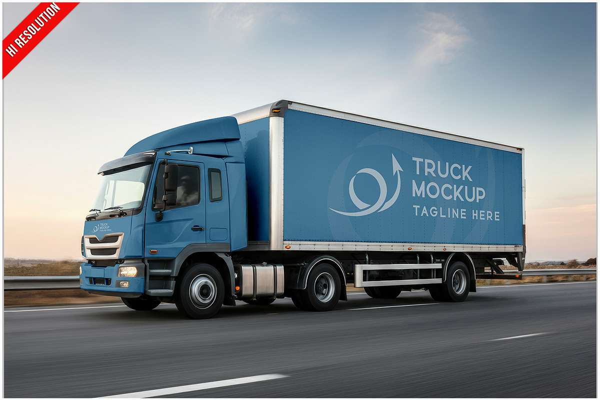 Truck Side Panel Mockup, a Product Mockup by Bruno's Shop