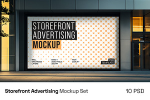 Storefront Advertising Mockup Set