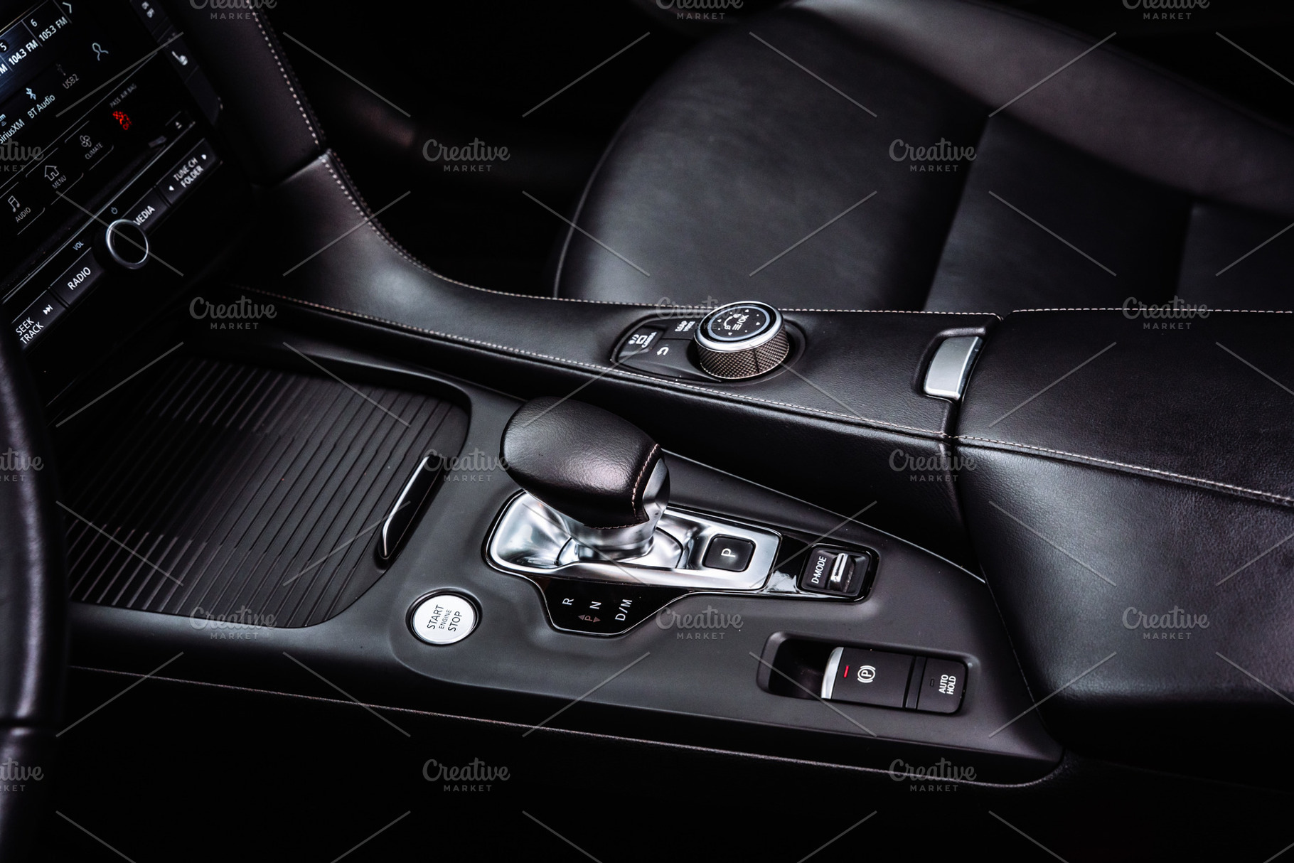 Car Center Console with Gear Selector and Controls, a Transportation Photo by Red Hot Chili Pepper Shop