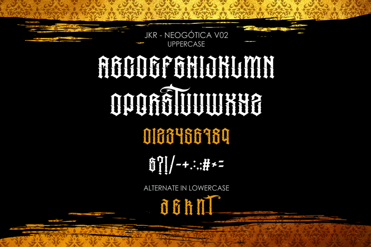 NEOGÓTICA, a Blackletter Font by jakejarkor (Photo 5 of 9)