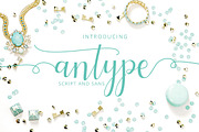 Antype Script And Sans, a Script Font by Studio design (Thumbnail 1 of 7)