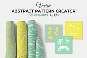 Vector Abstract Pattern Creator Kit, a Texture Illustration by Iryna Denysova (Thumbnail 1 of 10)