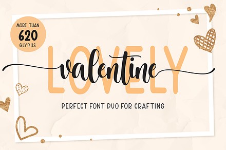 Lovely Valentine, a Script Font by Mozatype