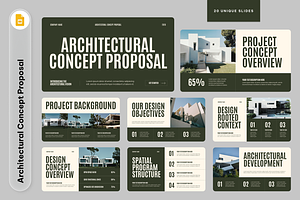 Architecture Concept Google Slides, a Presentation Template by Sixtemp