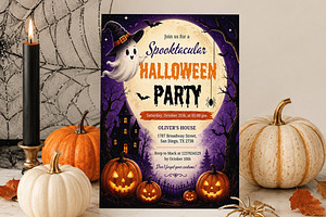 Halloween Party Invitation, an Invitation Template by Arslan