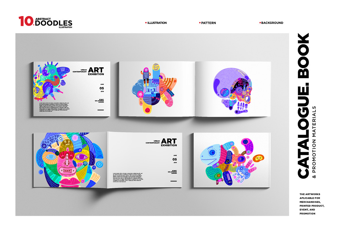 10 Abstract Doodle Illustrations, a Decorative Illustration by singpentinkhappy (Photo 7 of 9)