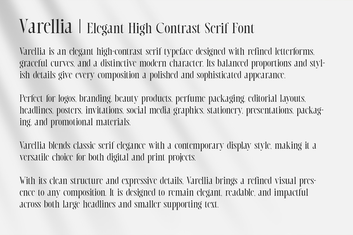Varellia – Luxury Modern Display, a Serif Font by OWPictures (Photo 8 of 10)