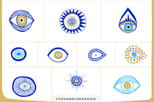 Evil Eye Illustrations Patterns