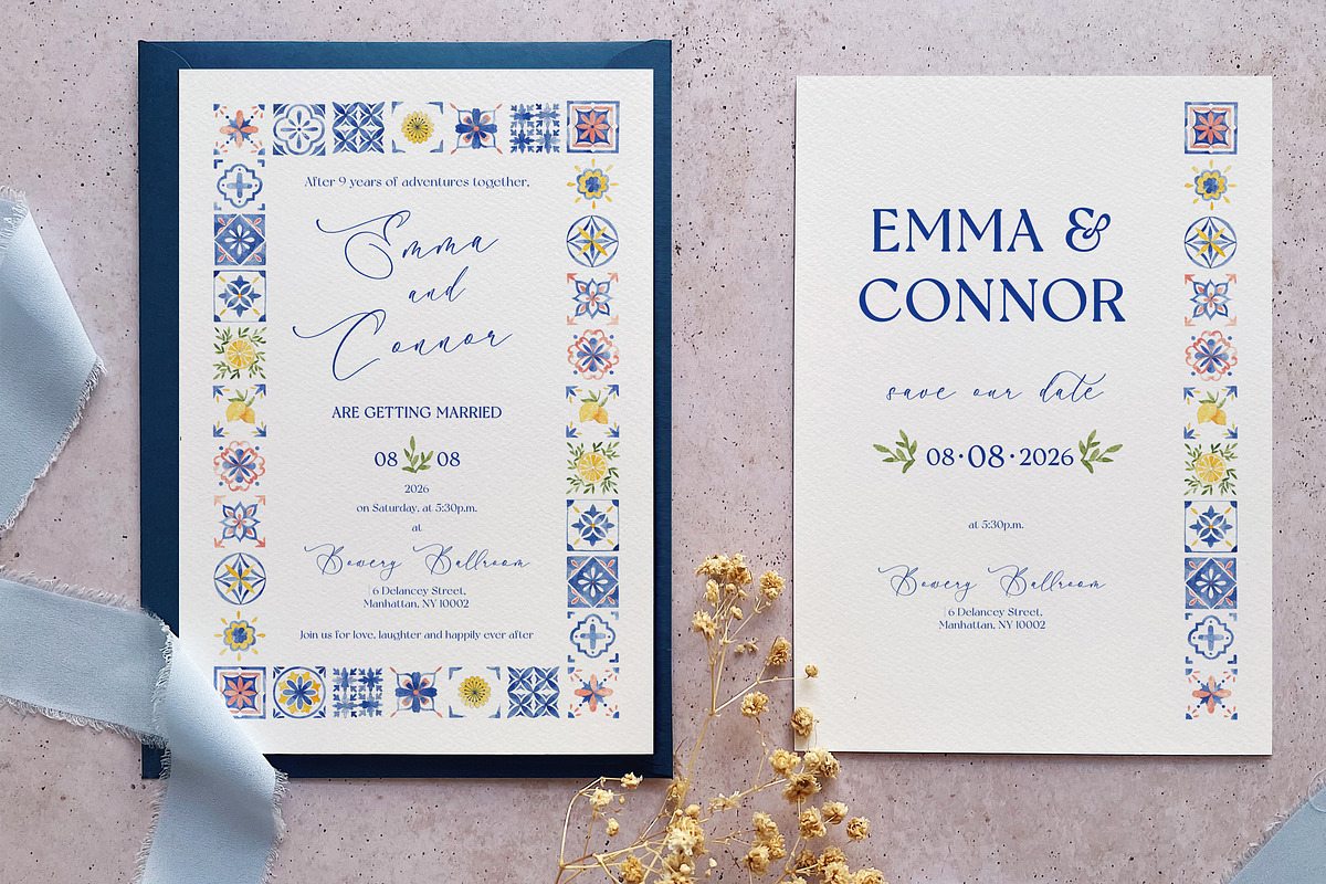 Mediterranean Tuscany Wedding Suite, an Invitation Template by BlueRobinDesignShop (Photo 2 of 5)