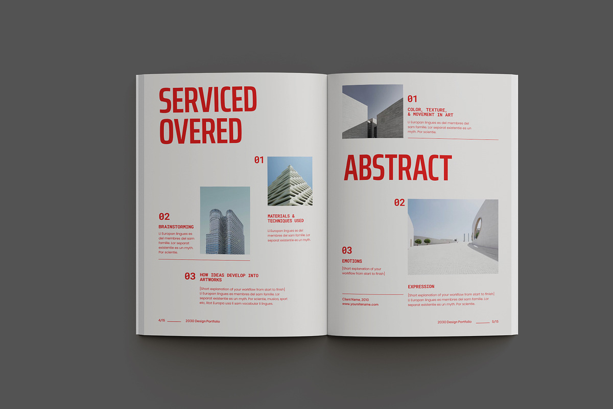 Clean Minimalist Portfolio preview 4