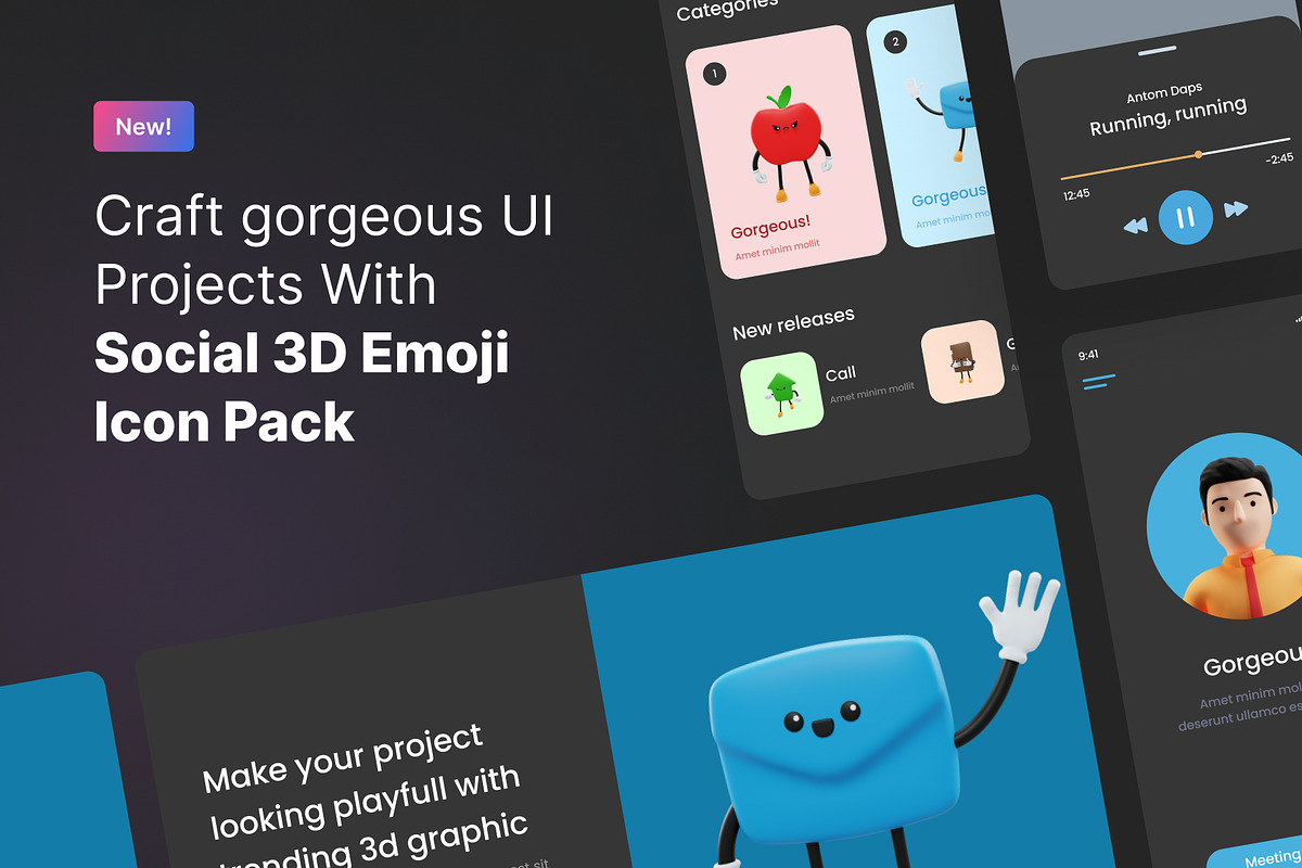 Social Media Emoji Character, a Characters & Person 3D Model by Iqonic Design (Photo 3 of 6)