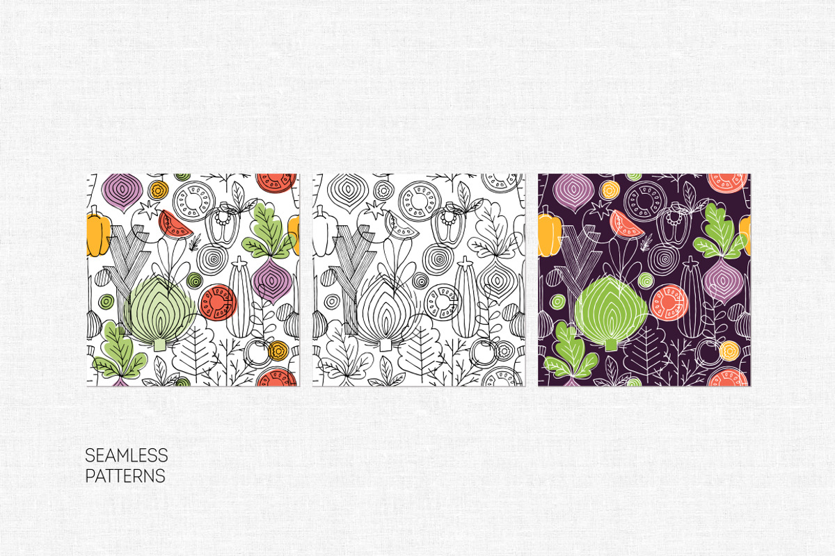 Vegetables illustrations, a Food Illustration by adehoidar (Photo 2 of 5)