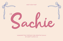 CS Sachie – Handwritten Script